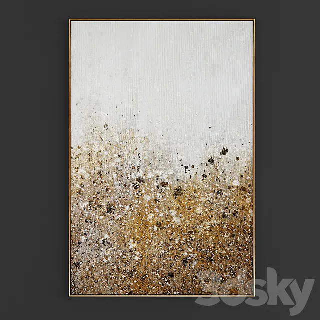 Collection of paintings N101 3DModel