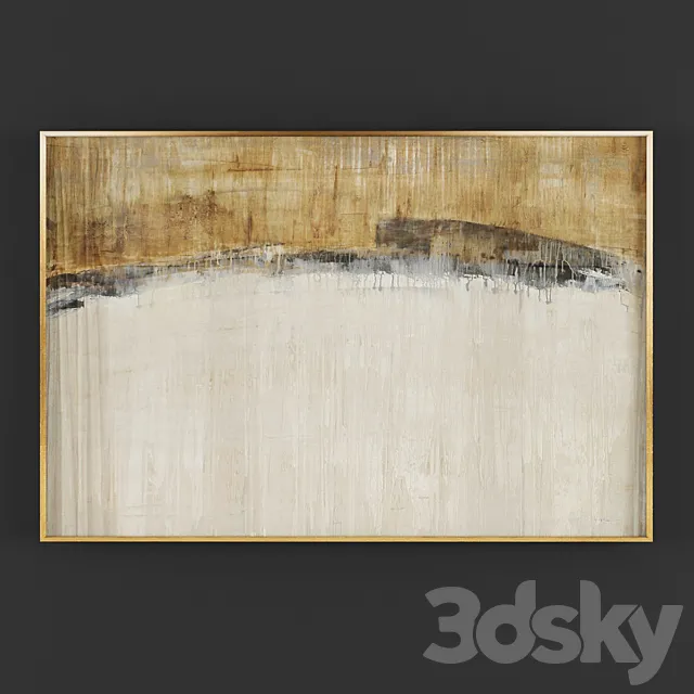 Collection of paintings N154 3D Model