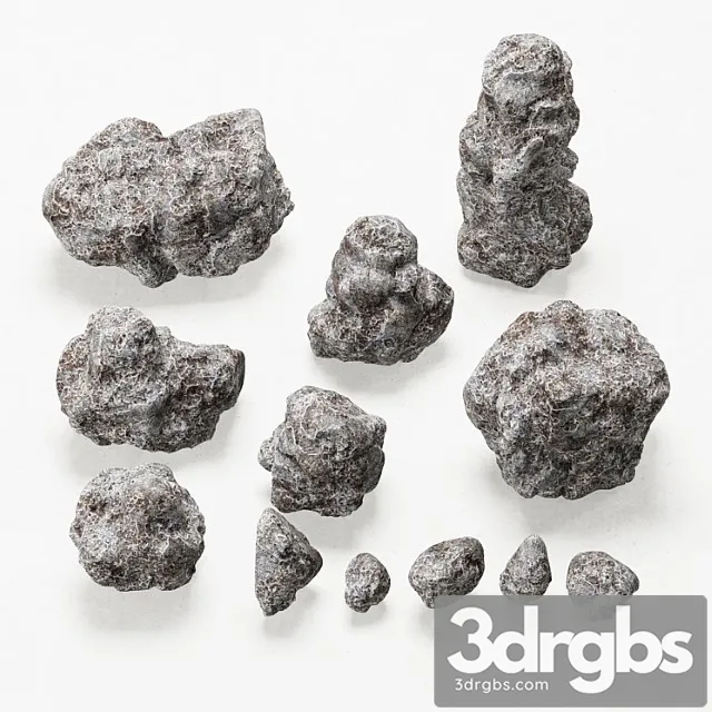Collection Of Stones 3D Model Download