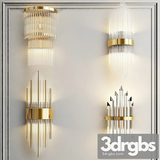 Collection Of Wall Lamps 3D Model Download Collection Of Wall Lamps 3D Model Download