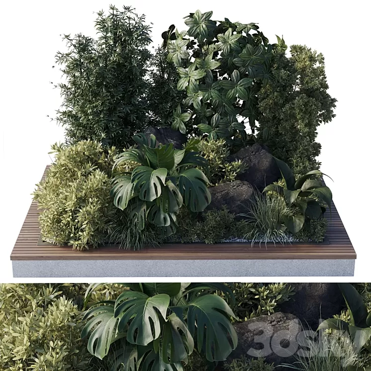 Collection outdoor indoor 101 pot plant 3D Model Free Download