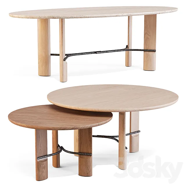 Collection Particulière: HUB – Dining Tables 3D Model Collection Particulière: HUB – Dining Tables 3D Model