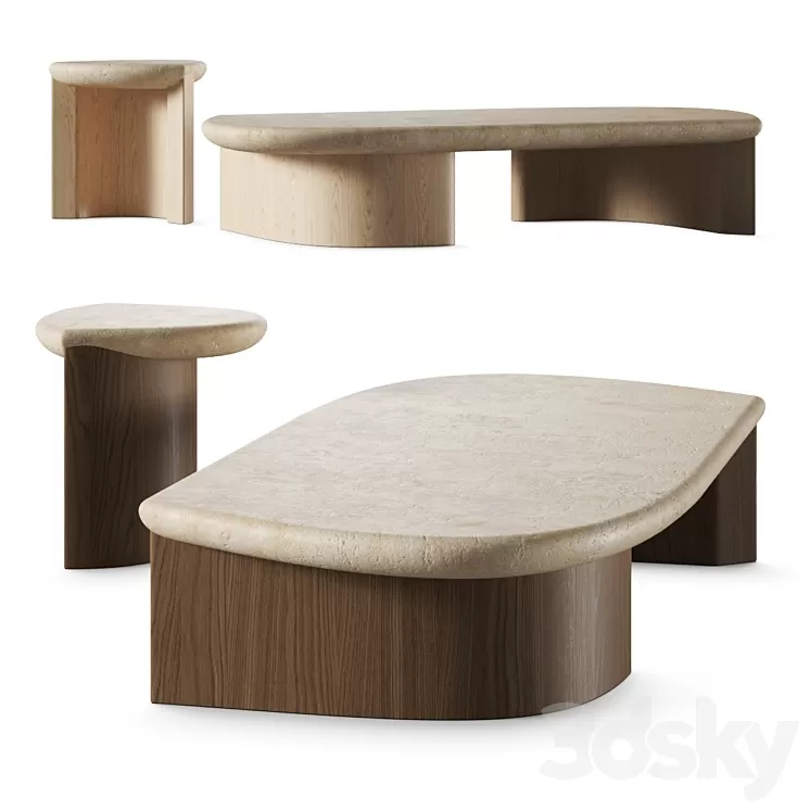 Collection Particulière Lady R Coffee Tables 3D Model Free Download