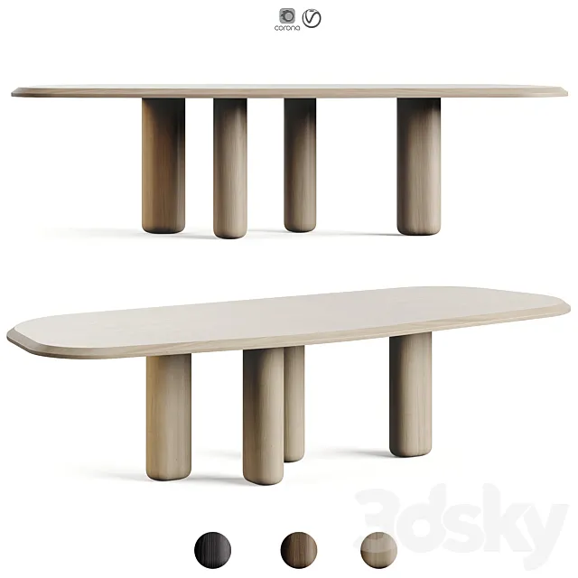 Collection Particulière ROUGH Dining Table 3D Model Collection Particulière ROUGH Dining Table 3D Model
