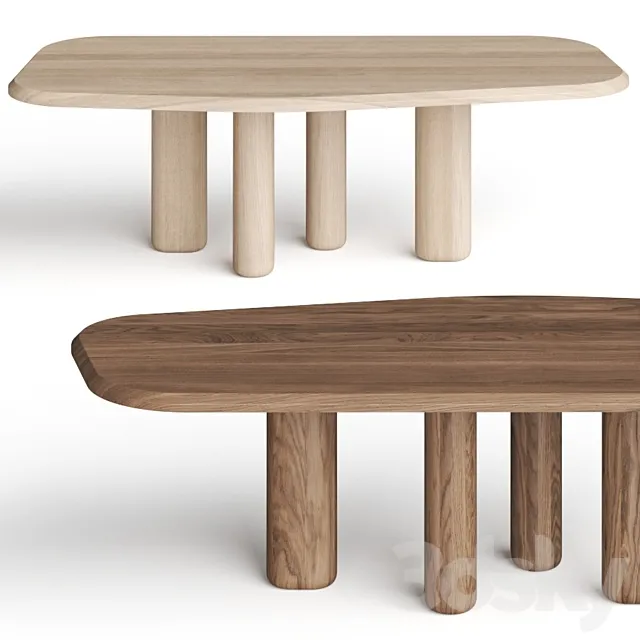 Collection Particuliere Rough Dining Tables 3DModel
