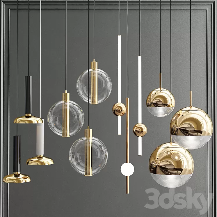 Collection Pendant Lights_11 3D Model