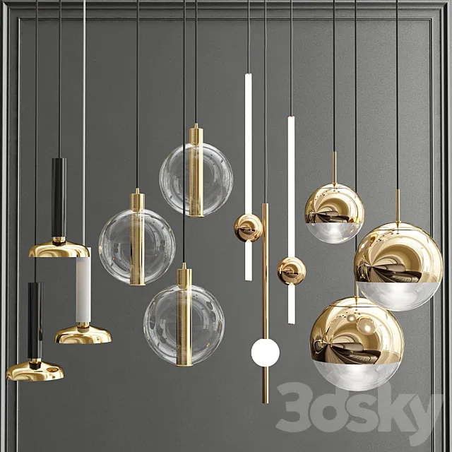 Collection Pendant Lights_11 3DModel Collection Pendant Lights_11 3DModel