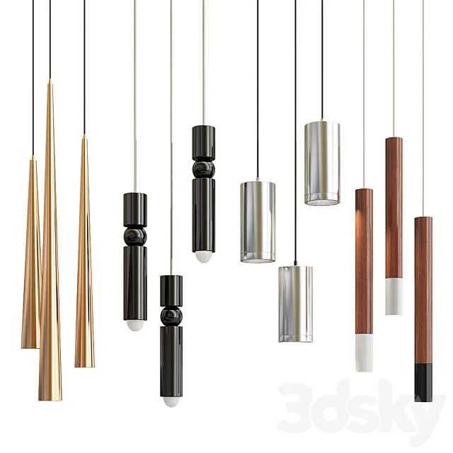 Collection pendants 3D Model Collection pendants 3D Model