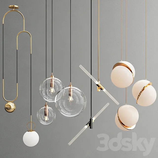 Collection pendants 3D Model