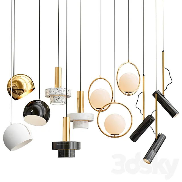 Collection pendants 3D Model