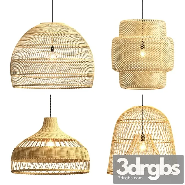 Collection rattan pendant lights Collection rattan pendant lights