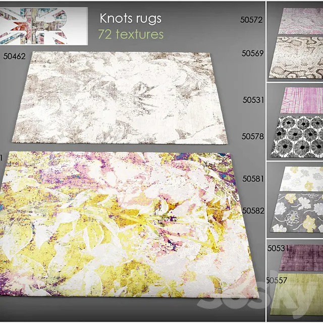 Collection rugs Knots rugs 3DModel Collection rugs Knots rugs 3DModel