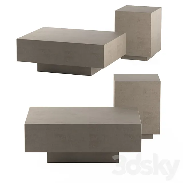 Collection Rustella tables 3D Model Collection Rustella tables 3D Model