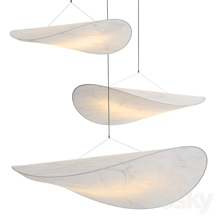 Collection Tense Pendant Lamp 3D Model Collection Tense Pendant Lamp 3D Model