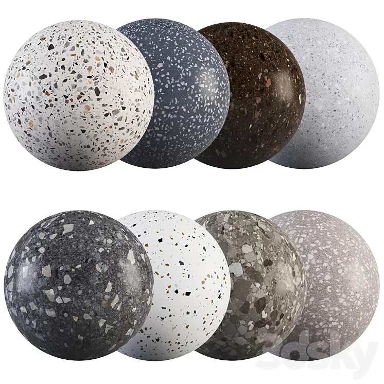 Collection Terrazzo 01 3D Model Free Download