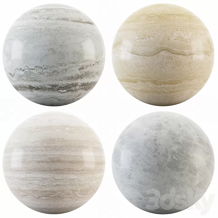 Collection Travertine 02 3D Model