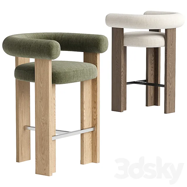 Collector Modern Cassette Bar Chair 3D Model Collector Modern Cassette Bar Chair 3D Model
