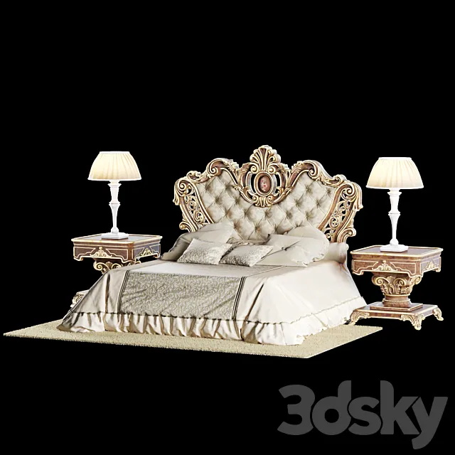 Collezione Imperiale Bed 3D Model Collezione Imperiale Bed 3D Model