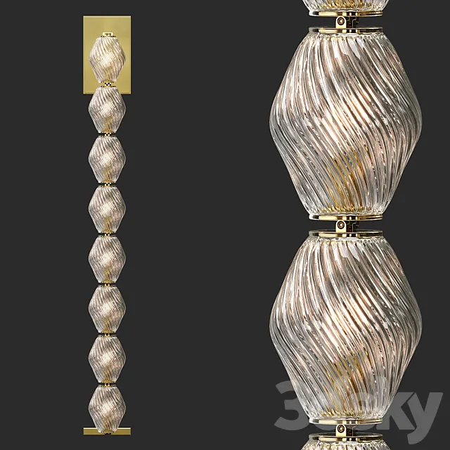 Collier 28 Wall Scene 3D Model