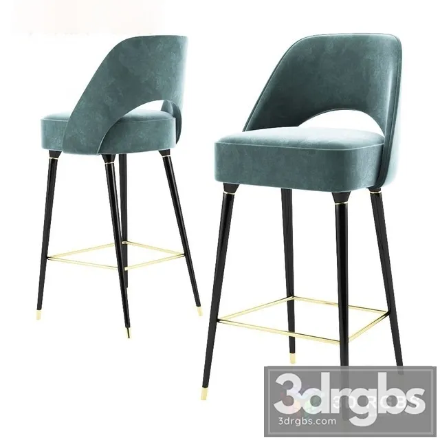 Collins Bar Chair 3D Model Download Collins Bar Chair 3D Model Download