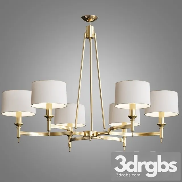 Collins Chandelier Aged Brass 3D Model Download Collins Chandelier Aged Brass 3D Model Download