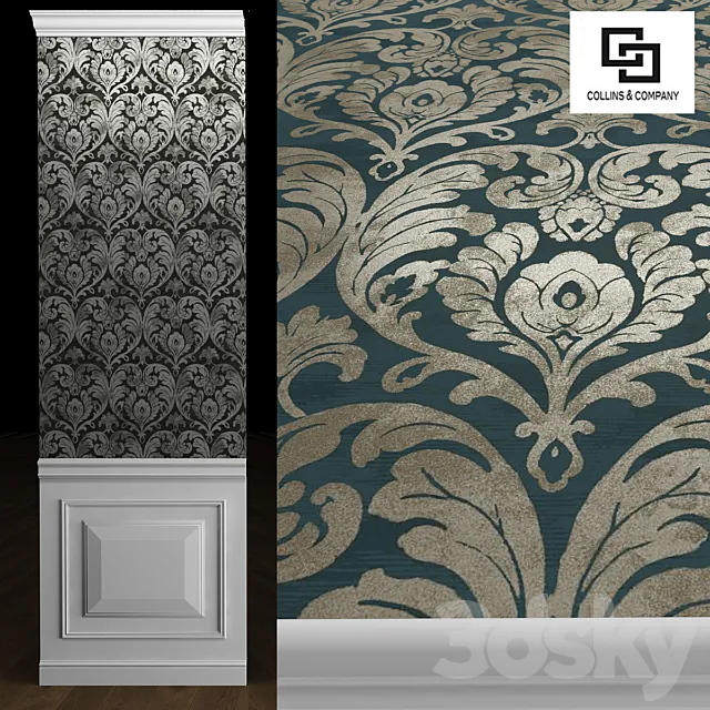 Collins & Company Monaco wallpaper 3D Model Collins & Company Monaco wallpaper 3D Model