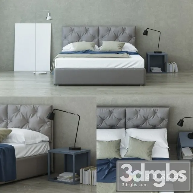 Colombini Casa Bed 3D Model Download Colombini Casa Bed 3D Model Download