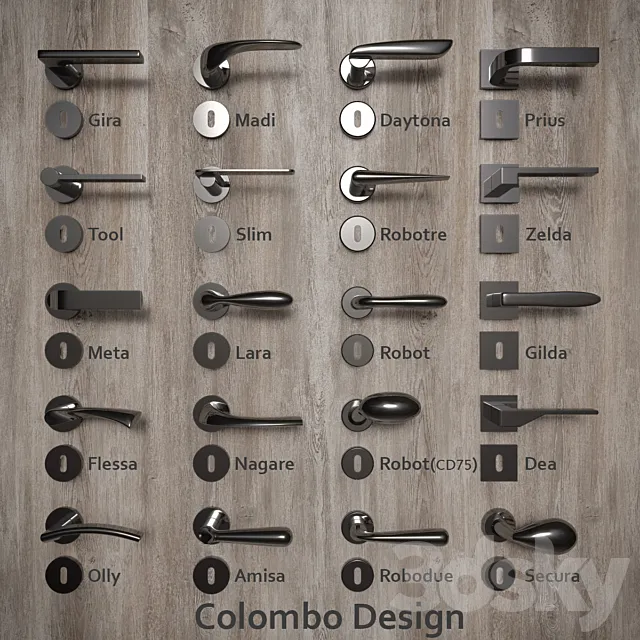 Colombo Design handles 3DModel