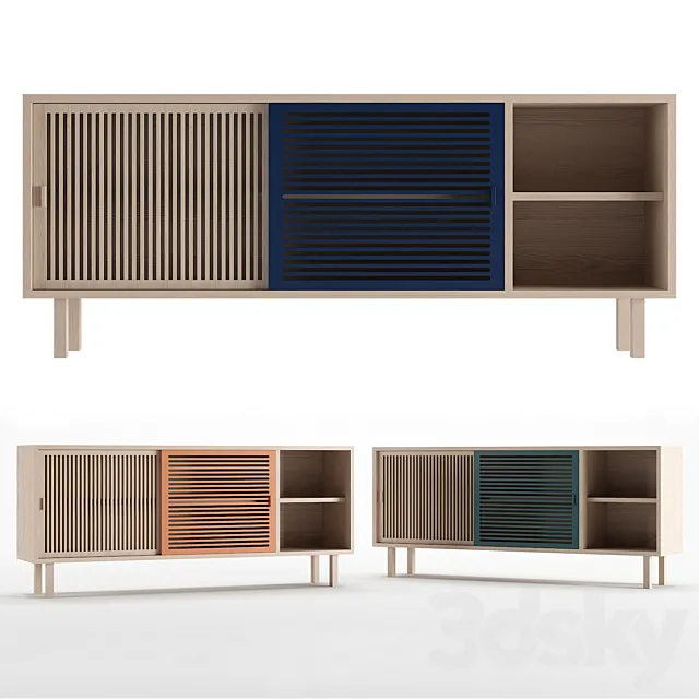 Colonel KYOTO large sideboard set 3DModel Colonel KYOTO large sideboard set 3DModel