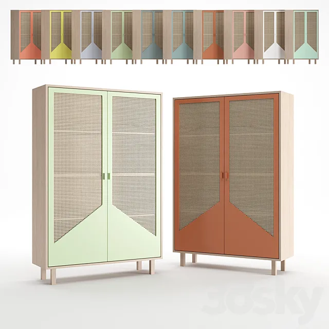 Colonel STRAW closet set 3DModel Colonel STRAW closet set 3DModel