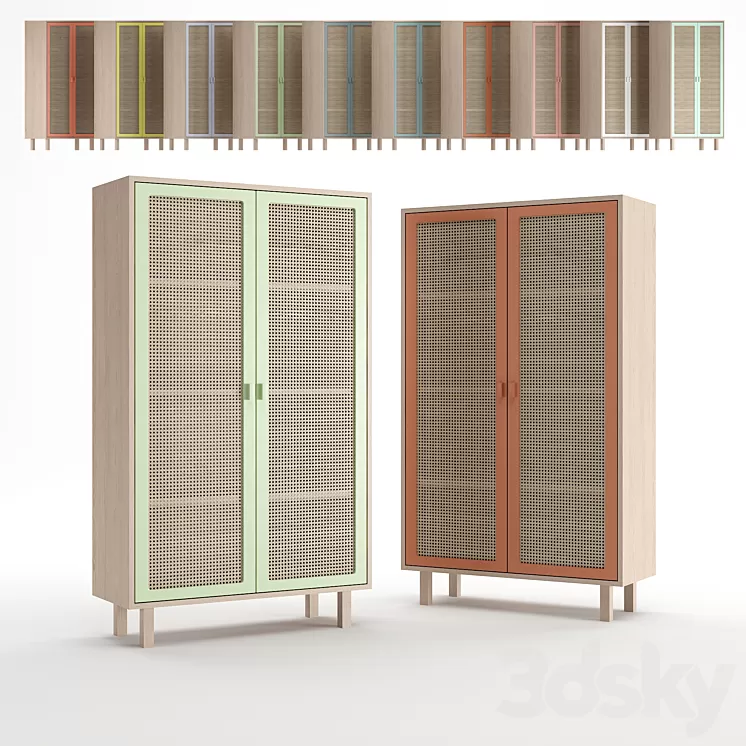 Colonel STRAW closet small set 3D Model Colonel STRAW closet small set 3D Model
