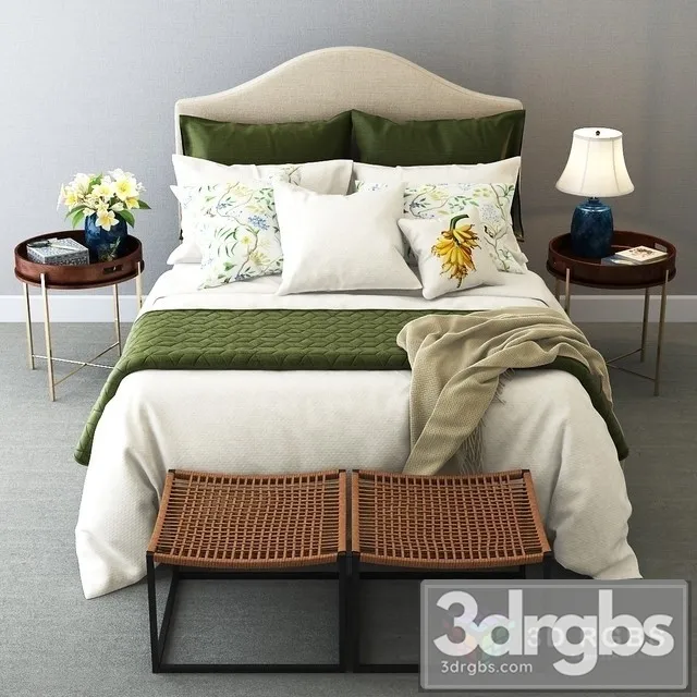 Colonial Style Bedroom Set 3D Model Download Colonial Style Bedroom Set 3D Model Download