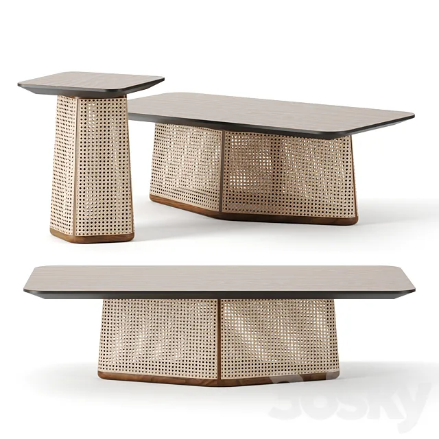 Colony coffee tables by Miniforms 3DModel
