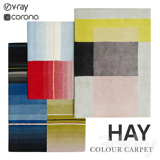 COLOR CARPET HAY DESIGN 3D Model COLOR CARPET HAY DESIGN 3D Model