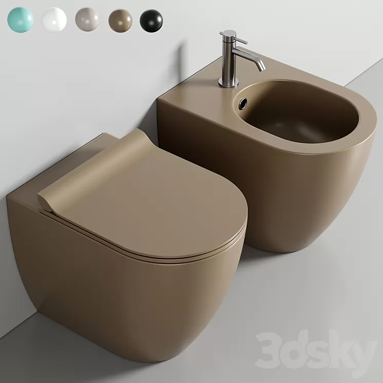 COLOR ELEMENTS 55X36 Toilet By GSI ceramica 3D Model Free Download COLOR ELEMENTS 55X36 Toilet By GSI ceramica 3D Model Free Download