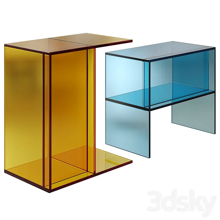 Color Transparent Acrylic Flip Table Options 3D Model Free Download