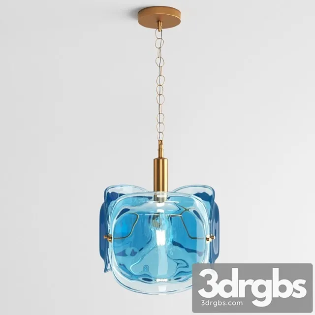 Colored glass pendant lamp lampatron trino 3D Model Download Colored glass pendant lamp lampatron trino 3D Model Download
