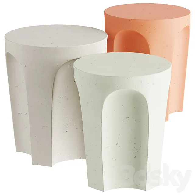 Colosseo Outdoor Small Tables 3D Model Colosseo Outdoor Small Tables 3D Model