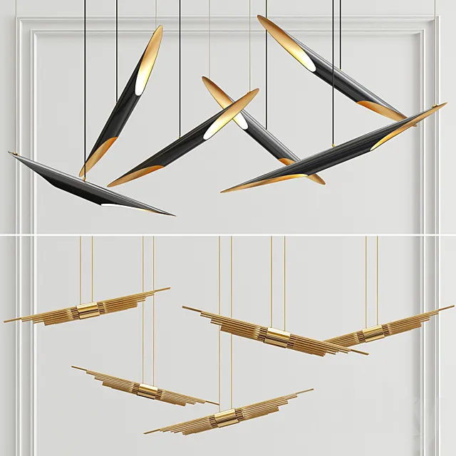 Coltrane & Angled Pendants 3D Model