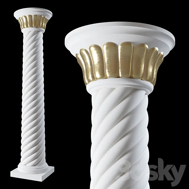 Column 002. Indian 3D Model Column 002. Indian 3D Model