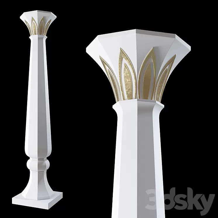 Column 003. Uzbek 3D Model Column 003. Uzbek 3D Model