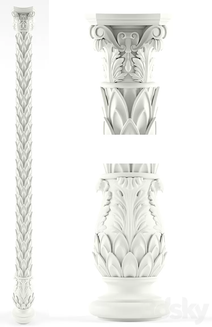 Column 3D Model Column 3D Model
