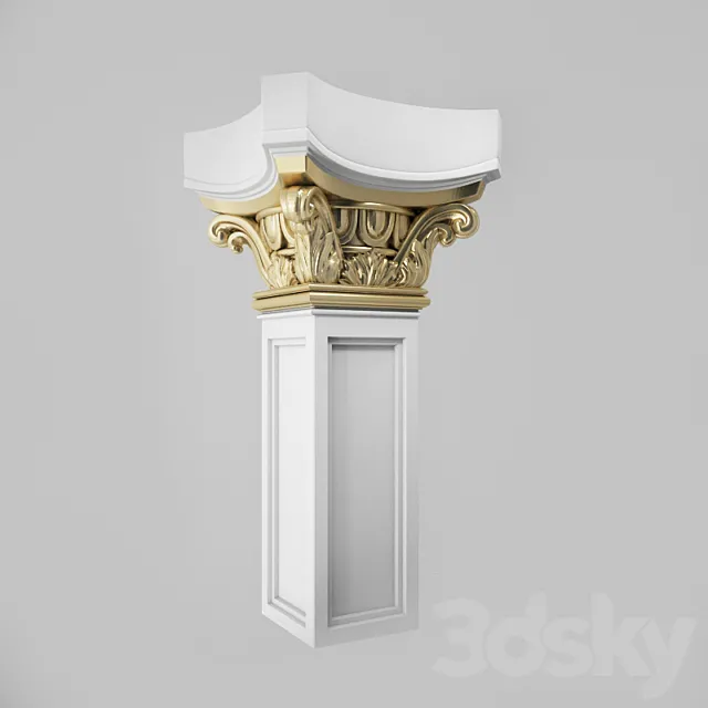 column 3D Model column 3D Model