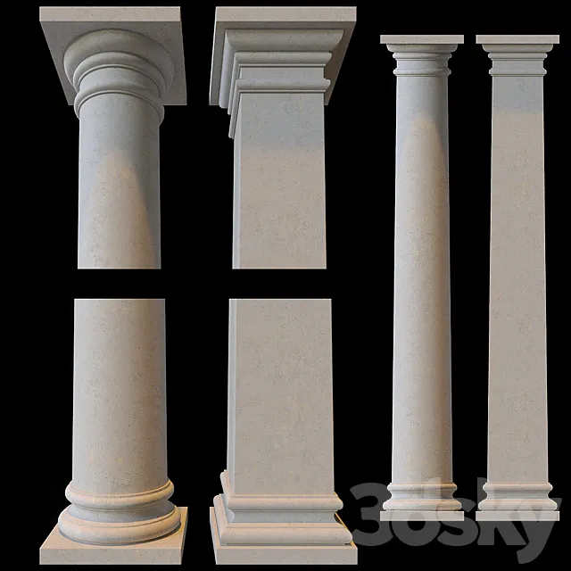 Column 3D Model Column 3D Model