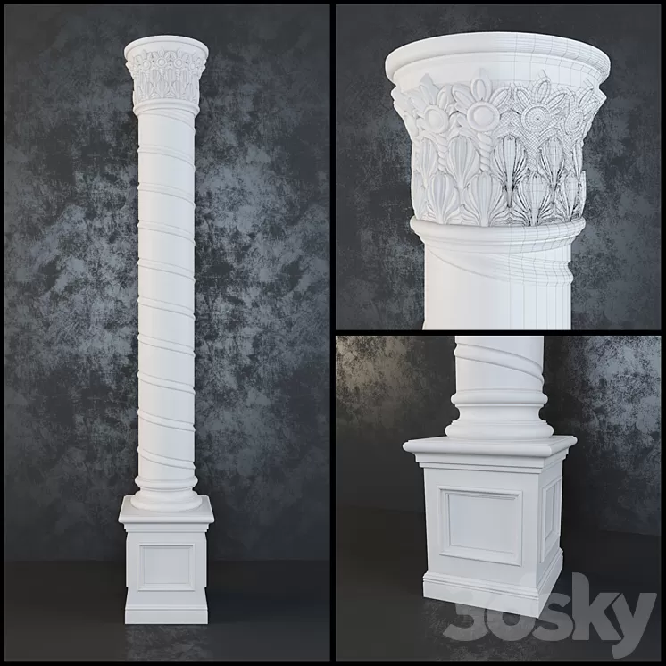 Column 3D Model Column 3D Model