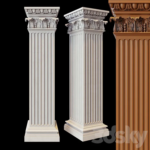 column 3DModel column 3DModel