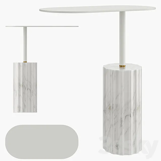 Column Side Table by Aparentment 3D Model