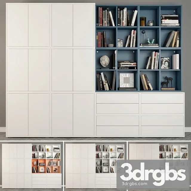 Combination of cabinets with adjustable legs ikea. 3D Model Download