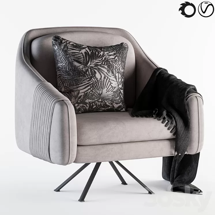 Comfort armchair 3D Model