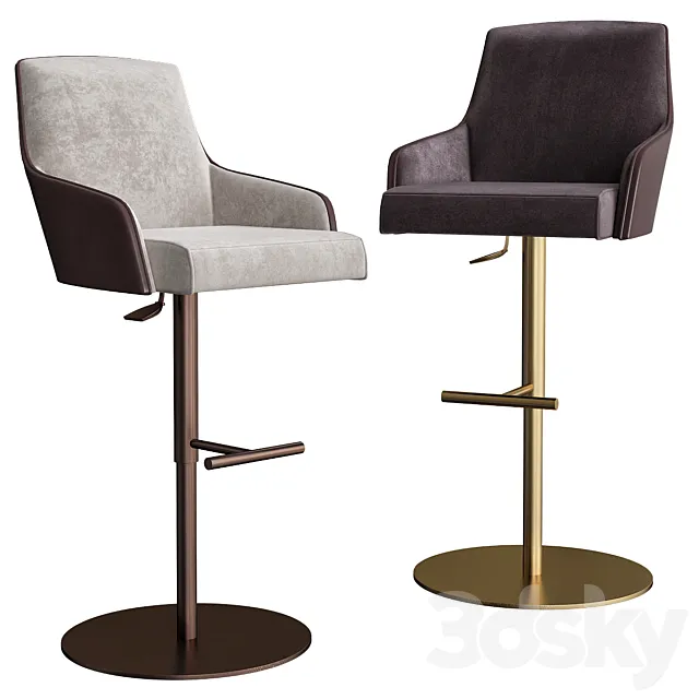 Comfort Bar Stool Reflex Angelo 3DModel